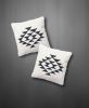 Aztec Cushion Cover (SET OF 2) | Pillows by MEEM RUGS. Item composed of cotton & metal compatible with boho style