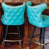 Bar Stool - Model 2516 | Chairs by Richardson Seating Corporation | Rumba in Seattle. Item composed of brass & leather