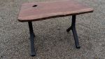 Wavy Walnut | Desk in Tables by Simon Silver Designs. Item composed of walnut & steel compatible with minimalism and mid century modern style