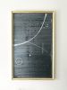 Gold Framed Ash Silver Chalk Board Wall Art | Oil And Acrylic Painting in Paintings by NAMYOONSOOART. Item composed of canvas