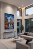Hand-Painted Paris Notre Dame Impasto Oil Art | Oil And Acrylic Painting in Paintings by Dynasty Artisan. Item composed of linen compatible with contemporary and eclectic & maximalism style
