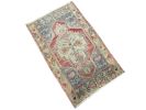 Vintage Turkish rug doormat | 1.8 x 2.9 | Small Rug in Rugs by Vintage Loomz. Item made of wool works with boho & mediterranean style