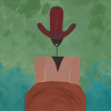 Weathered, Not Worn Original Acrylic Painting on Canvas | Oil And Acrylic Painting in Paintings by Chris Cammille for Mint and Fig. Item composed of canvas in minimalism or mid century modern style