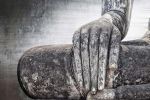 Bhumisparsa Buddha | Mixed Media by Golie Art | Inova Loudoun Hospital in Leesburg. Item made of aluminum