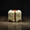 Shearling & Leather Custom Contemporary Bench by Costantini | Benches & Ottomans by Costantini Design. Item made of wood & leather