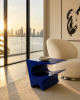 Star Axis Side Table in Blue Aluminum | Tables by Neal Aronowitz. Item made of aluminum compatible with minimalism and mid century modern style