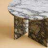 White Arabescato Vagli Marble Side Table - KYUSHU by Lebanto | Tables by Lebanto. Item composed of marble in minimalism or contemporary style