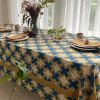 Tablecloth | Hopi Blue | Linens & Bedding by ichcha. Item made of cotton works with boho & minimalism style