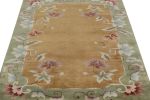 Rug & Kilim’s Chinese Art Deco Rug in Gold with Floral | Area Rug in Rugs by Rug and Kilim
