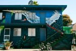 Killer Octopus Mural | Street Murals by Lindsey Millikan | Private Residence - Oakland, CA in Oakland. Item composed of synthetic