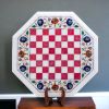 Marble chess table for home, Marble chess table for gift | Side Table in Tables by Innovative Home Decors. Item made of marble