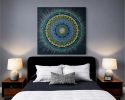 Aurora | Northern Lights Mandala Masterpiece | Oil And Acrylic Painting in Paintings by Kriandala