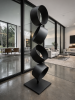 Interval | Public Sculptures by Nicholas Turner. Item composed of steel in minimalism or mid century modern style