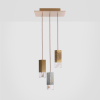 Lamp/One Collection Chandelier - Revamp 01 | Chandeliers by Formaminima. Item composed of wood & marble