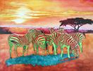 Comfort Zone | Mixed Media in Paintings by Catherine Twomey. Item made of birch wood