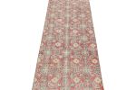 Vintage Zeki Müren Runner in Red with Blue & Beige Patterns | Area Rug in Rugs by Rug and Kilim