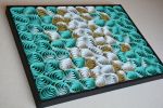 No. 22 Acoustic Diffuser Panel - Gradient Modern Abstract | Wall Sculpture in Wall Hangings by Joseph A