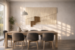 Hanko - Wall Hanging | Tapestry in Wall Hangings by Olivia Fiber Art. Item composed of wood and wool in minimalism or contemporary style