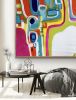 Modern Vibe | Oil And Acrylic Painting in Paintings by Darlene Watson Abstract Artist. Item made of canvas with synthetic works with urban style
