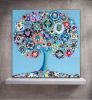 Tree of Love - "Candy Kaleidoscope" | Mixed Media by Cami Levin. Item composed of wood and synthetic