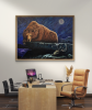 Moonlight Guardian | Paintings by Waylon Christner ART. Item composed of canvas in contemporary or country & farmhouse style