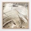 Neutral Impact abstract art - elegant movement, beige, taupe | Oil And Acrylic Painting in Paintings by Lynette Melnyk. Item made of canvas