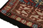 Rug & Kilim’s Tribal rug in Red, Brown and Blue geometric | Area Rug in Rugs by Rug and Kilim