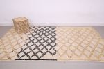 Beige Vintage Moroccan Rug 5.8 x 9.3 ft - Berber Wool Rug | Area Rug in Rugs by BerberHand. Item made of wool works with boho style