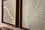 Fern Ceramic Wall Art - 15" | Wall Sculpture in Wall Hangings by Clare and Romy Studio. Item made of stoneware compatible with boho and minimalism style