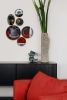 Wall Art Plate Installation: Still Life in Red & Blue | Wall Sculpture in Wall Hangings by Studio DeSimoneWayland. Item made of ceramic works with boho & contemporary style