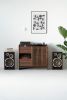 FUSE – record storage: crafted walnut cabinet for turntables | Sideboard in Storage by Mo Woodwork | Stalowa Wola in Stalowa Wola. Item made of walnut compatible with minimalism and mid century modern style