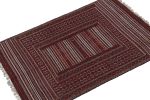Vintage Baluch Tribal Kilim in Red with Geometric Patterns | Area Rug in Rugs by Rug and Kilim