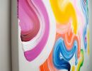 Swizzle Swizzle | Oil And Acrylic Painting in Paintings by Claire Desjardins. Item composed of canvas & synthetic