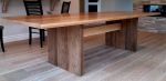 "The Harlan"  modern trestle dining table | Tables by Aaron Smith Woodworker. Item works with minimalism & contemporary style