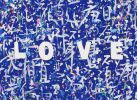Love majorelle - Original mixed media painting | Mixed Media by Xiaoyang Galas. Item made of wood with synthetic works with contemporary & art deco style