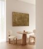 Sculptural Gold Textured Wall Art | Radial Relief Pattern | | Oil And Acrylic Painting in Paintings by Berezart. Item composed of canvas in minimalism or contemporary style