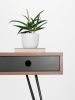 HEIM - Mid century style walnut desk with black drawers | Tables by Mo Woodwork. Item made of walnut works with minimalism & mid century modern style