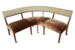 Neto Leather Booth in Argentine Rosewood from Costantini | Couch in Couches & Sofas by Costantini Design. Item composed of wood and leather