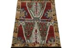 Rug & Kilim’s Caucasian Tribal Rug in Red with Geometric | Area Rug in Rugs by Rug and Kilim