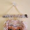 Phlox Flowers | Tapestry in Wall Hangings by PEGGY OBERLIN/Bohograndmapeg/Story Tale Weaving. Item composed of birch wood and cotton in boho or contemporary style