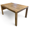 Reclaimed Oak Dining Table with Shabby Chic Finish | Tables by Good Wood Brothers. Item composed of oak wood