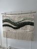 Wall Tapestry 'Botanic Drift' Wall Hanging | Wall Hangings by Tissage Sauvage. Item composed of wood and cotton in boho or country & farmhouse style