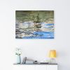 Water 5492 | Oil And Acrylic Painting in Paintings by Rica Belna. Item composed of canvas & synthetic
