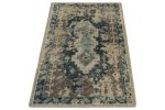 Distressed Scatter rug in Blue, Beige-Brown pattern | Area Rug in Rugs by Rug and Kilim