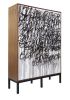 Say It Again Armoire, Mix Media Graffiti Artwork Doors | Wardrobe in Storage by Morgan Clayhall