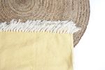 Eisley Cotton handloom Throw_ Certified Organic Cotton | Linens & Bedding by Humanity Centred Designs. Item composed of cotton compatible with boho and minimalism style