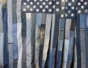Denim Flags | Tapestry in Wall Hangings by ANTLRE - Hannah Sitzer | San Francisco in San Francisco. Item made of fabric