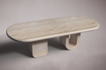 Travertine Dining Table. Marble Dining Table. Dining Table. | Tables by HamamDecor LLC. Item made of marble compatible with minimalism and contemporary style