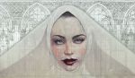 SANCTORUM | Oil And Acrylic Painting in Paintings by Roldan Lauzan Studio. Item made of canvas with synthetic