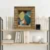 Contemporary "Jewel" Abstract Oil Painting in Vintage Frame | Oil And Acrylic Painting in Paintings by Suzanne Nicoll Studio. Item works with contemporary style